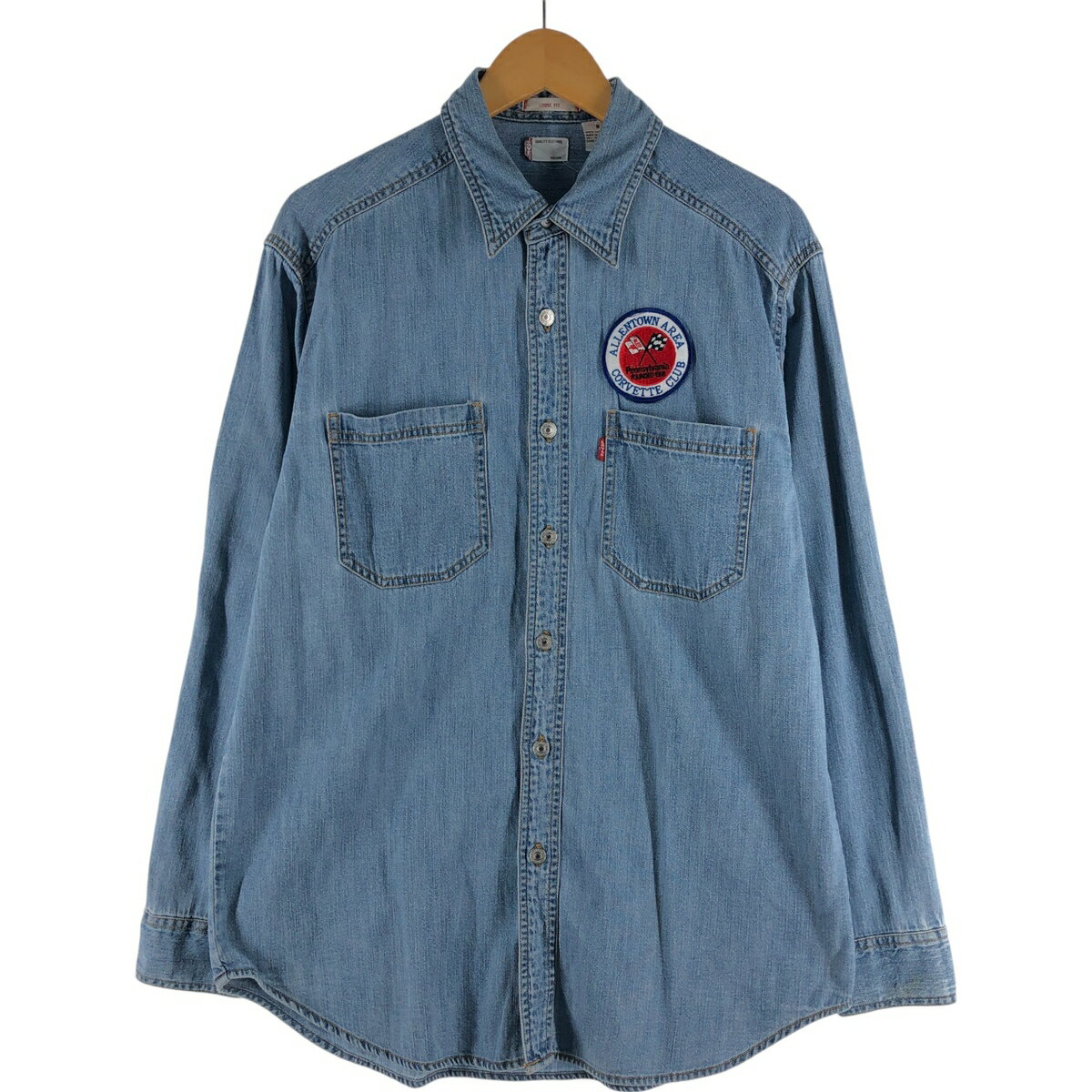 古着 リーバイス Levi's LOOSE FIT 長袖 デニムシャツ メンズS相当 /eaa528625 【中古】 【250319】 【SS2603_50】