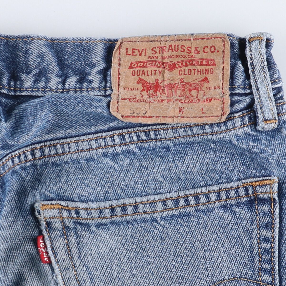 古着 リーバイス Levi's 505 STRAIGHT FIT テーパードデニムパンツ メンズw31相当 /eaa528913 【中古】 【250323】