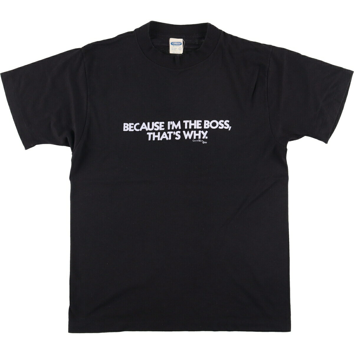 古着 80'S アンビル Anvil CHED メッセージプリントTシャツ USA製 メンズL相当 ヴィンテージ /eaa529261 【中古】 【250608】 【SS2603_30】