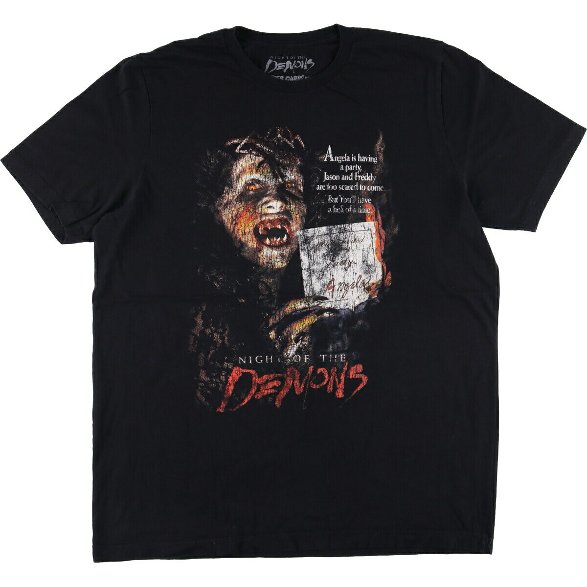 古着 NIGHT OF THE DEMONS 悪霊たちの館 呪われたハロウィンパーティー 映画 ムービーTシャツ メンズXL相当 /eaa529446 【中古】 【250706】