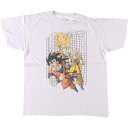 古着 DRAGONBALLZ ドラゴンボールゼット 孫悟空 アニメ キャラクタープリントTシャツ メンズXL相当 /eaa529638 【中古】 【250530】