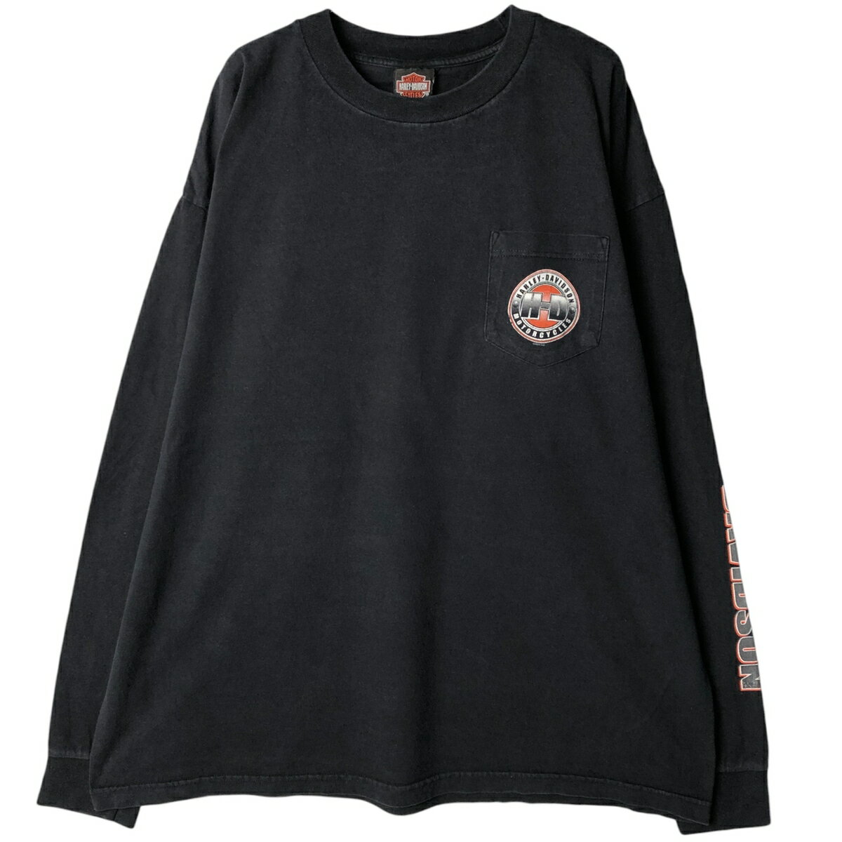古着 00'S ハーレーダビッドソン Harley-Davidson モーターサイクル ロングTシャツ ロンT USA製 メンズXXL相当 /eaa529764 【中古】 【250914】 【NH-2508】