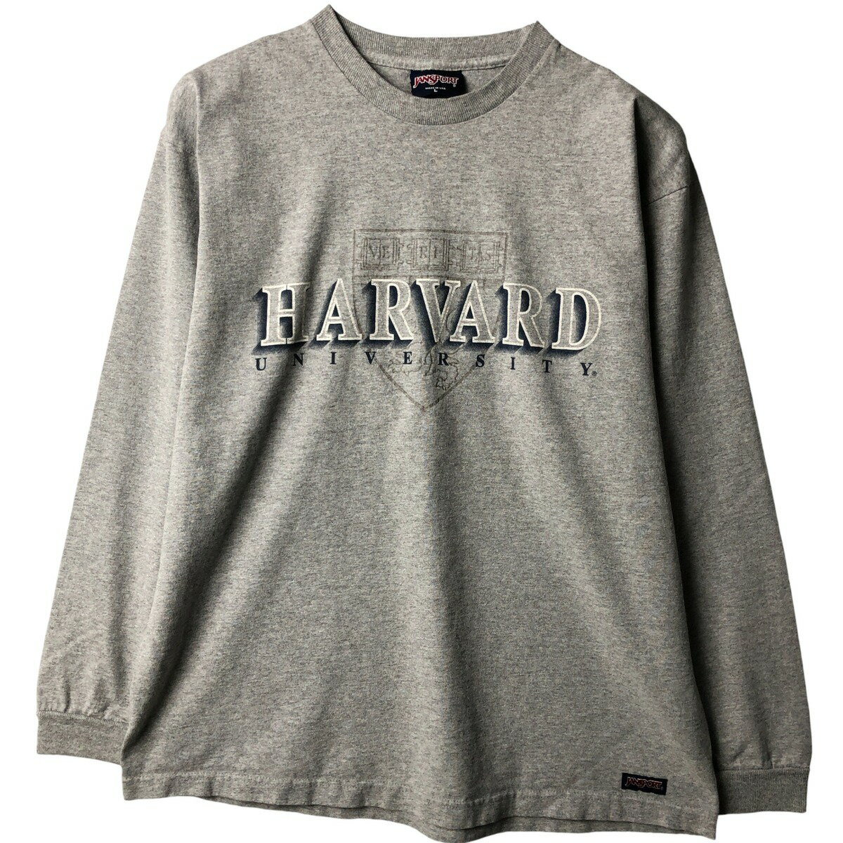 古着 90'S ジャンスポーツ JANSPORT HARVARD ハーバード大学 カレッジ ロングTシャツ ロンT USA製 メンズL相当 ヴィンテージ /eaa529767 【中古】 【250922】 【NH-2508】 【ss2601_10】