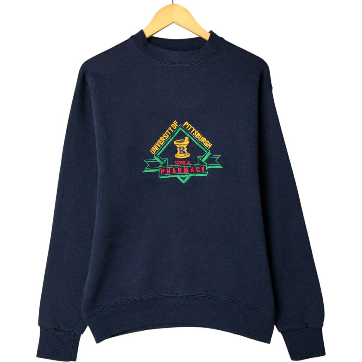 Collaboration - 古着 80~90'S ソフィー SOFFE カレッジスウェットシャツ トレーナー USA製 メンズM相当 ヴィンテージ /eaa529945 【中古】 【250803】 【SS2603_30】 ネイビー系 春夏秋冬