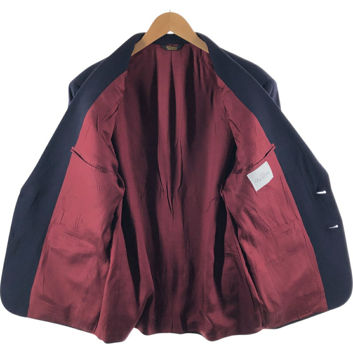 古着 オレグカッシーニ Oleg Cassini 紺ブレザー テーラードジャケット USA製 メンズL相当 /eaa530479 【中古】 【250329】 【ss2601_10】