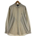 古着 ラルフローレン Ralph Lauren YARMOUTH 長袖 ボタンダウンストライプシャツ メンズXL相当 /eaa531009 【中古】 【2503...