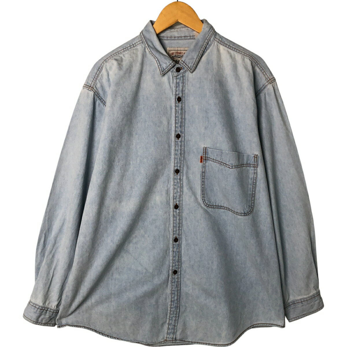 Rakuten - 古着 90'S リーバイス Levi's 長袖 デニムシャツ メンズXL相当 /eaa531136 【中古】 【250326】 【NL2503】 【SS2603_50】