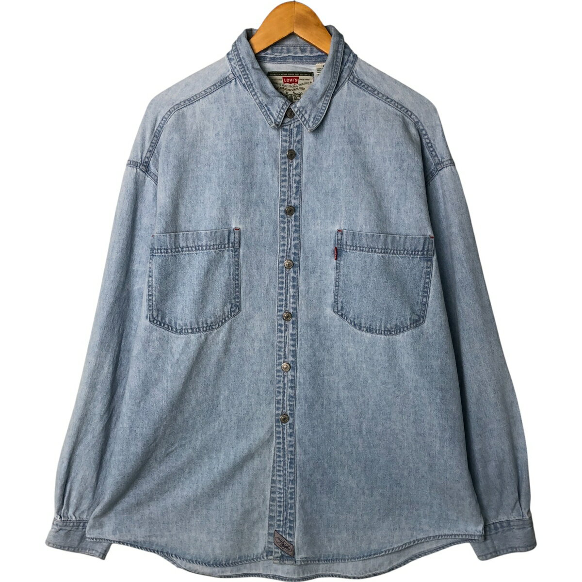 古着 90'S リーバイス Levi's 長袖 デニムシャツ メンズXL相当 /eaa531137 【中古】 【250326】 【NL2503】 【SS2603_50】