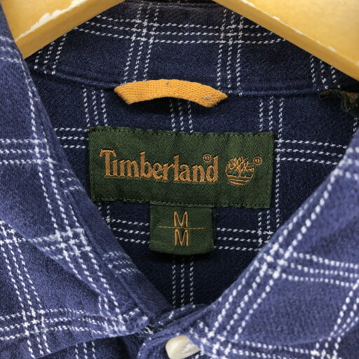 古着 90~00'S ティンバーランド Timberland チェック柄 長袖 ライトネルチェックシャツ メンズM相当 ヴィンテージ /eaa531145 【中古】 【250327】