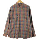 古着 90~00'S ティンバーランド Timberland 長袖 ライトネルチェックシャツ メンズXL相当 ヴィンテージ /eaa531147 【中古】 【250327】