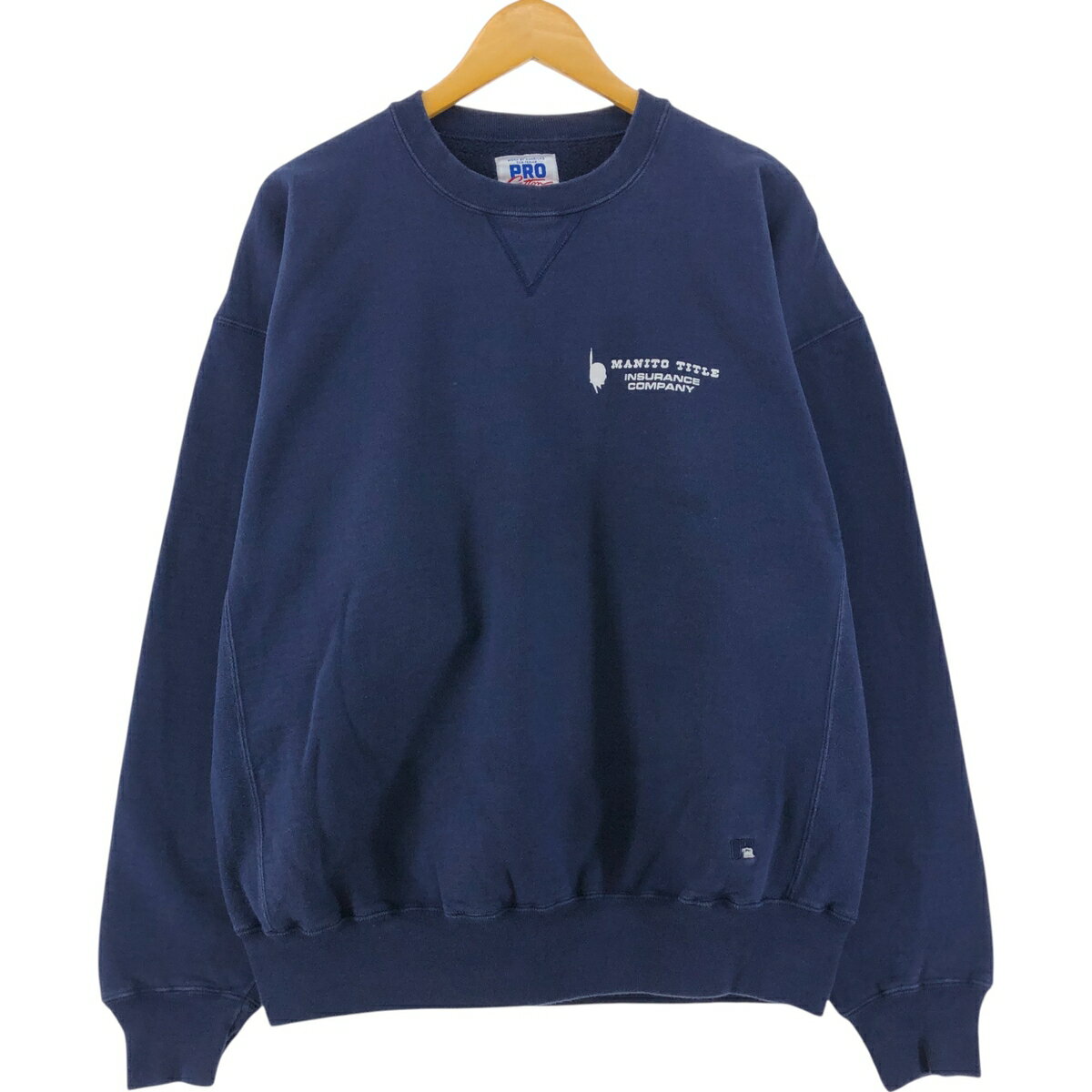 古着 90'S ラッセル Russell PRO COTTON スウェットシャツ トレーナー USA製 メンズXL相当 ヴィンテージ /eaa531170 【中古】 【250404】