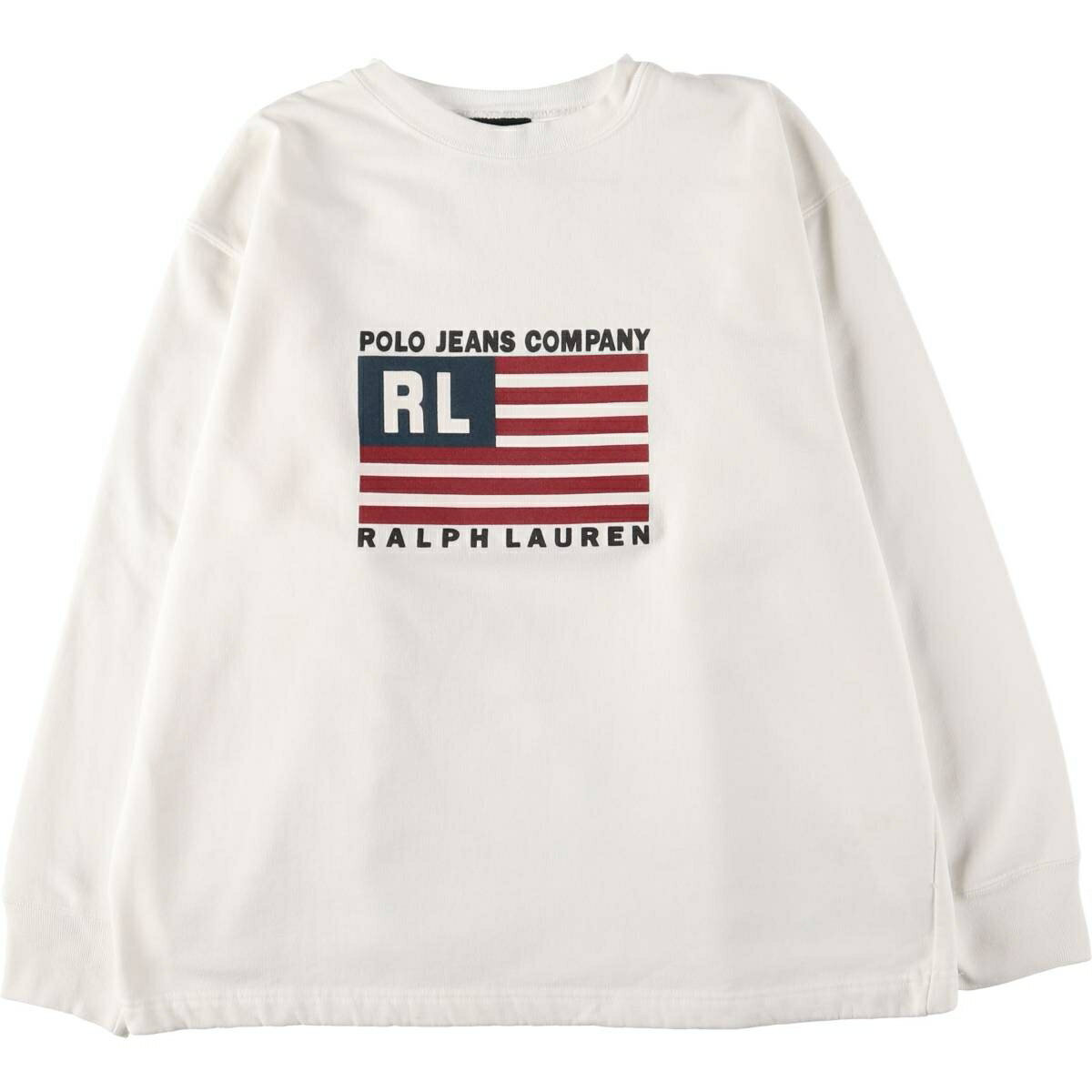 古着 00'S ラルフローレン Ralph Lauren POLO JEANS COMPANY ロゴスウェットシャツ トレーナー メンズM相当 /eaa531457 【中古】 【250323】 【SS2512_10】