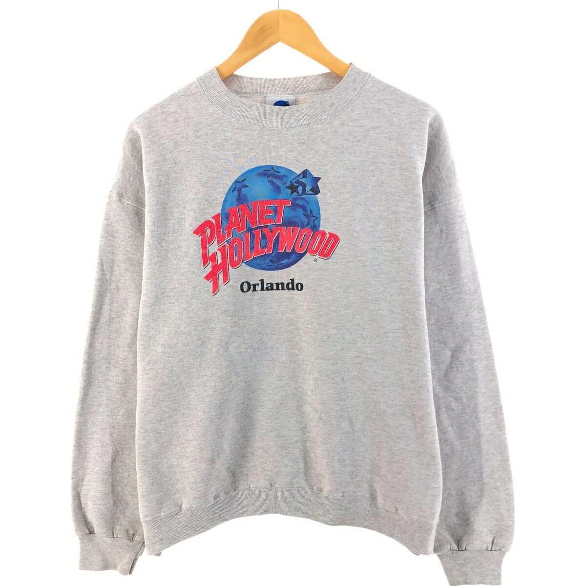 Rakuten - 古着 90'S PLANET HOLLYWOOD プラネットハリウッド アドバタイジング スウェットシャツ トレーナー USA製 メンズL相当 /eaa531594 【中古】 【250331】 【SS2603_30】