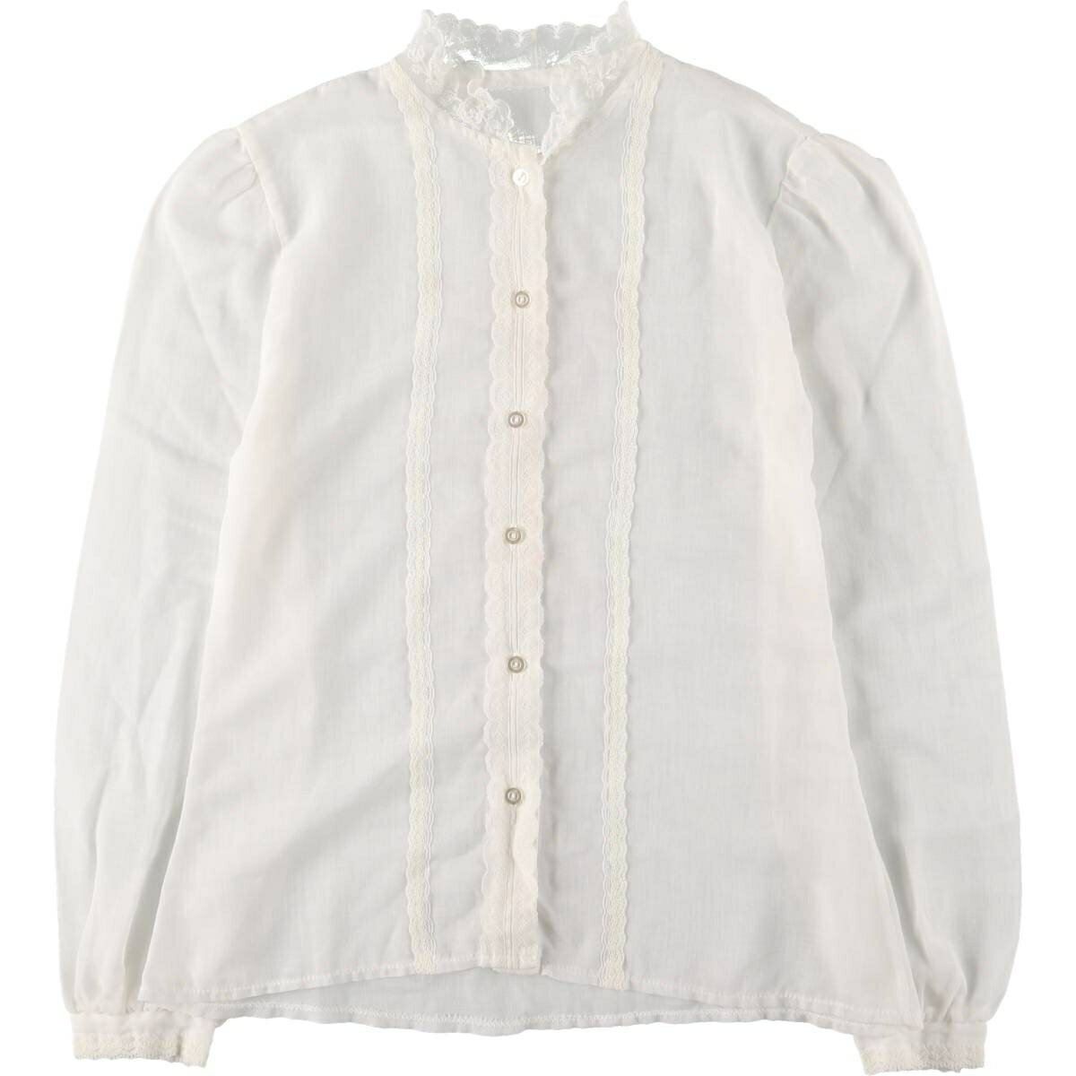 【中古】古着レース付き長袖シースル...
