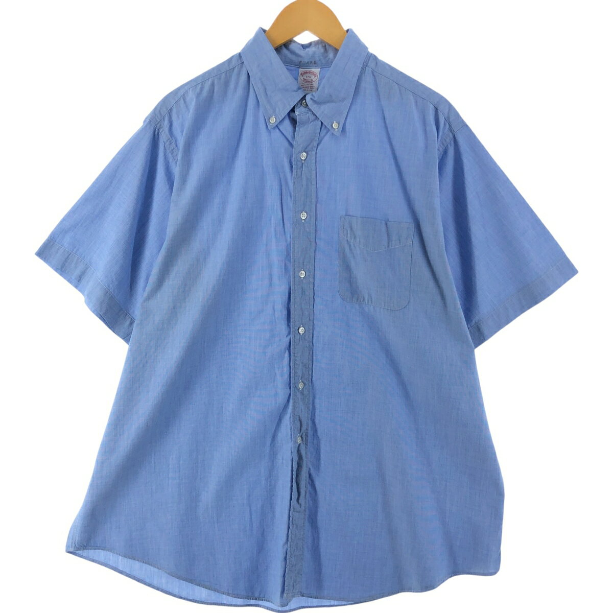古着 90'S ブルックスブラザーズ Brooks Brothers MAKERS 半袖 ボタンダウンシャツ USA製 メンズL相当 ヴィンテージ /eaa531689 【中古】 【250330】 【SS2509_30】