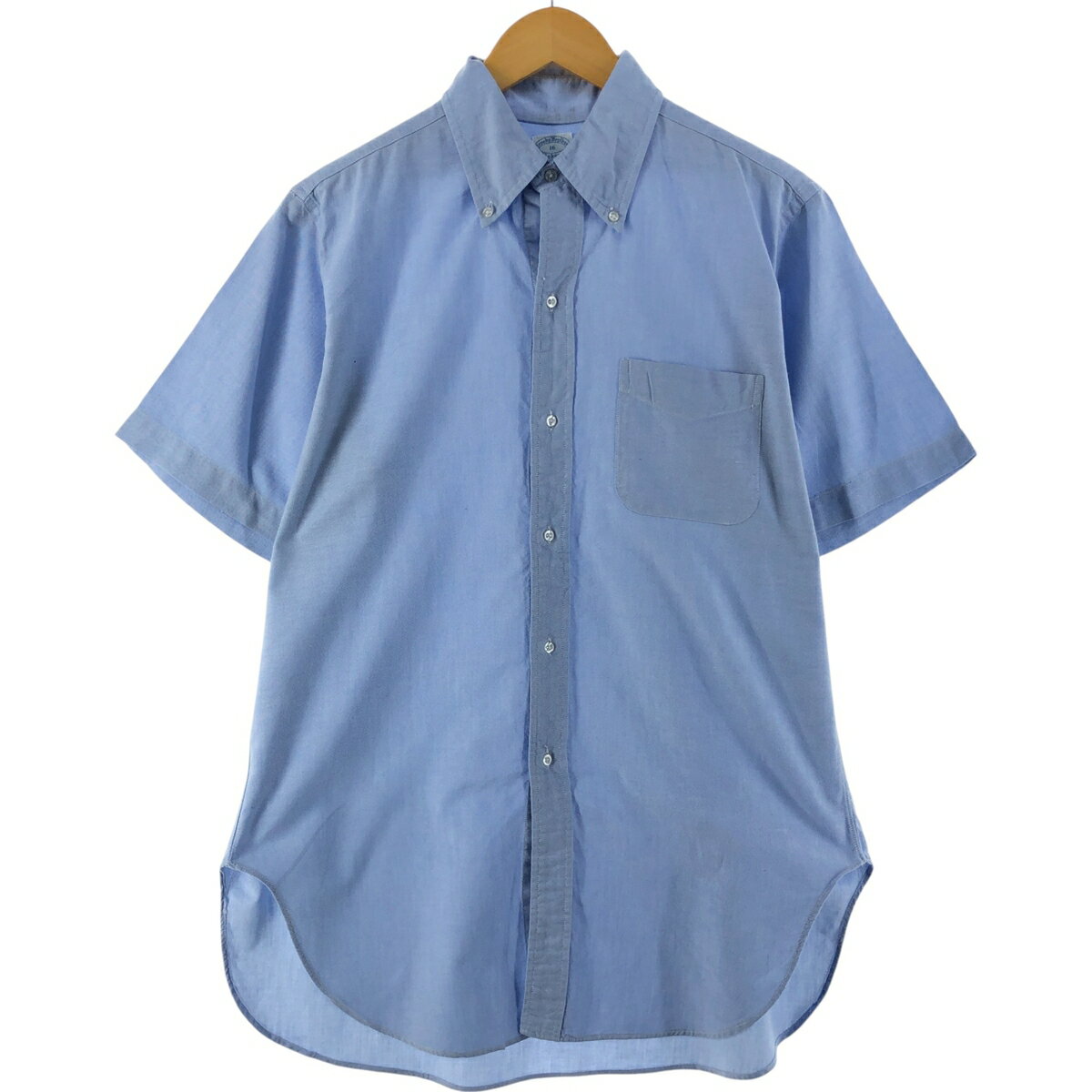 古着 ~70'S ブルックスブラザーズ Brooks Brothers MAKERS 6ボタン 半袖 ボタンダウンシャツ メンズM相当 ヴィンテージ /eaa531690 【中古】 【250330】 【SS2509_30】