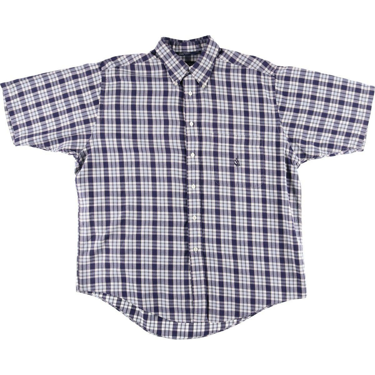 古着 90~00'S ノーティカ NAUTICA 半袖 ボタンダウン チェックシャツ メンズL相当 /eaa531694 【中古】 【250331】 【SS2509_30】
