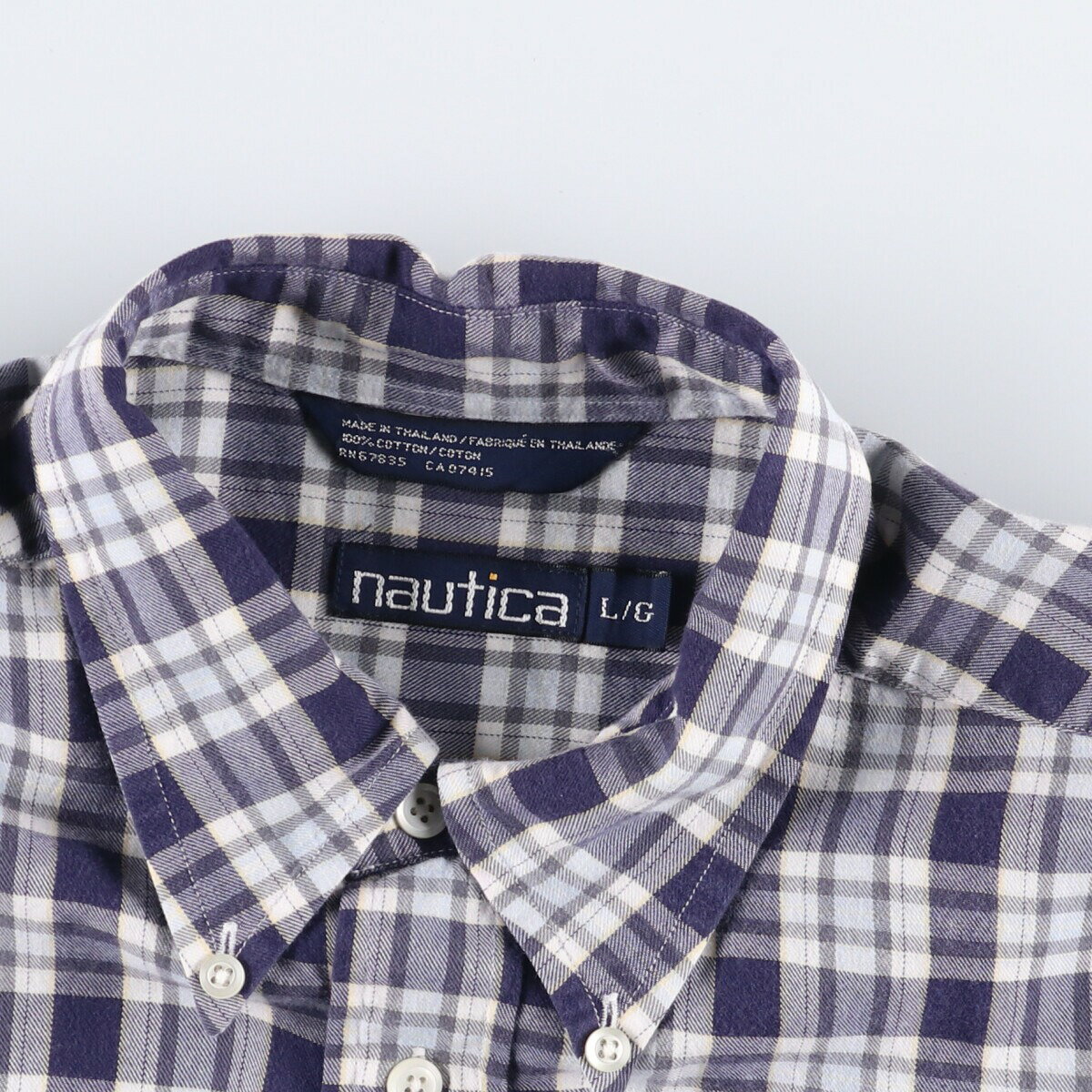 古着 90~00'S ノーティカ NAUTICA 半袖 ボタンダウン チェックシャツ メンズL相当 /eaa531694 【中古】 【250331】 【SS2509_30】