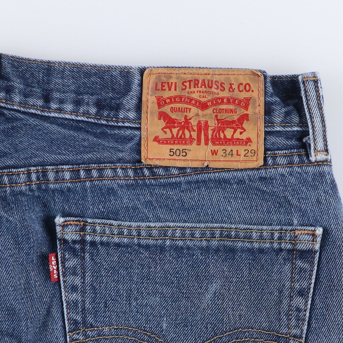 古着 リーバイス Levi's 505 テーパードデニムパンツ メンズw35相当 /eaa531749 【中古】 【250324】