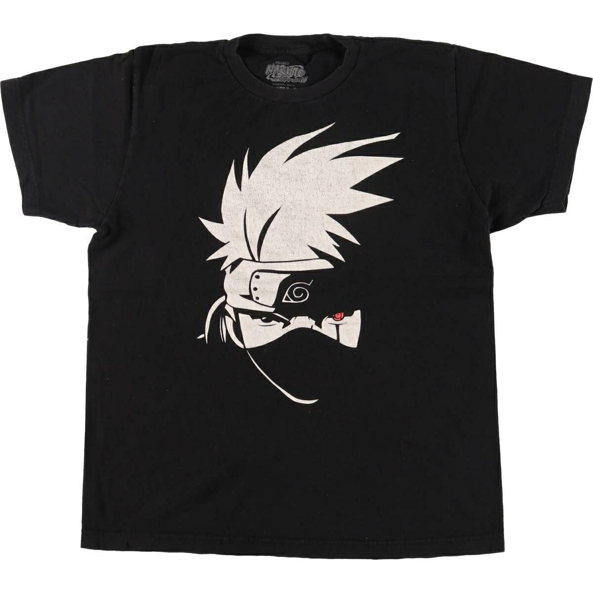 古着 NARUTO SHIPPUDEN ナルト疾風伝 はたけカカシ アニメ キャラクタープリントTシャツ メンズM相当 /eaa531924 【中古】 【250323】 【SS2509_30】