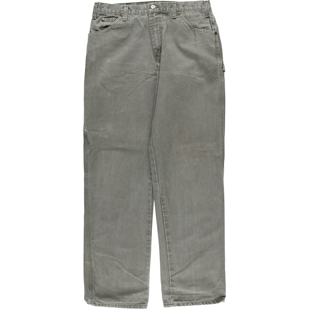 Shoe-Cut Pants - 古着 ディッキーズ Dickies ダックペインターパンツ メンズw34相当 /eaa532105 【中古】 【250328】 【ss2601_50】 カーキ系 春夏秋冬