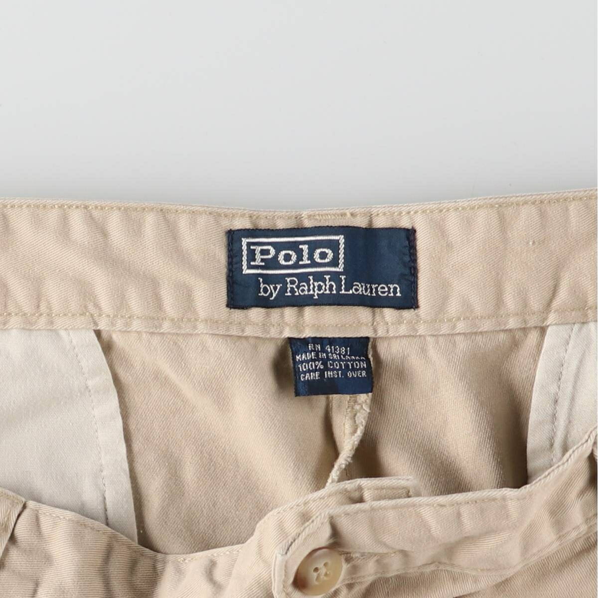 古着 ラルフローレン Ralph Lauren POLO by Ralph Lauren ツータック チノパンツ メンズw35相当 /eaa532156 【中古】 【250328】