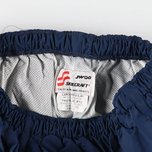 古着 米軍実品 SKILCRAFT PTU トレーニングパンツ ナイロンパンツ シャカシャカパンツ USA製 LARGE/REGULAR メンズL相当 /eaa532365 【中古】 【250330】