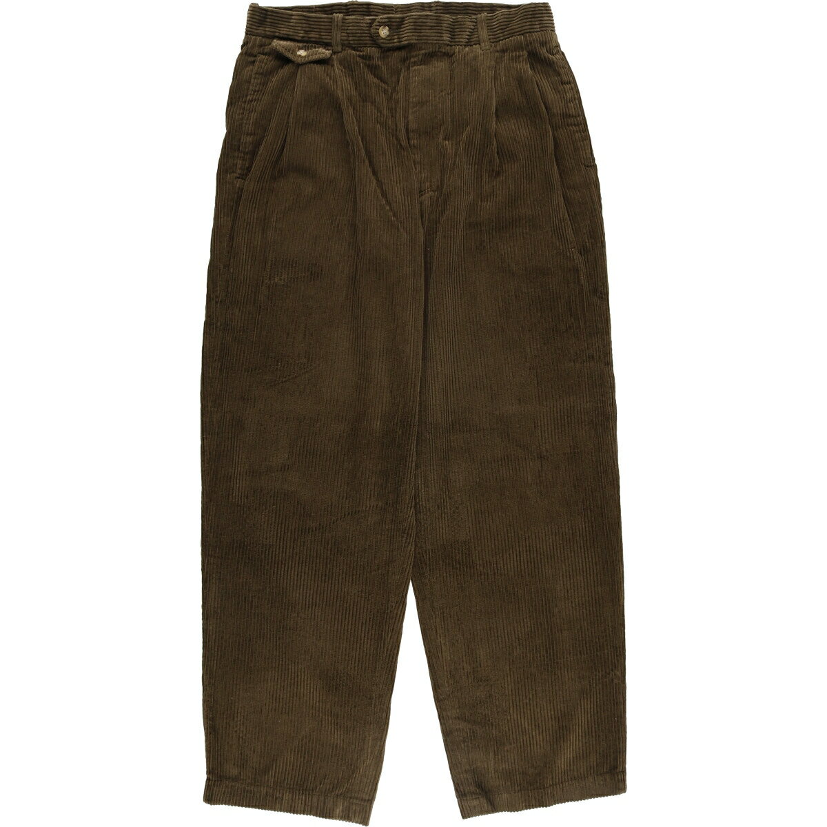 古着 TODAY'S MAN 太畝 ツータック コーデュロイパンツ メンズw34相当 /eaa532377 【中古】 【250330】..