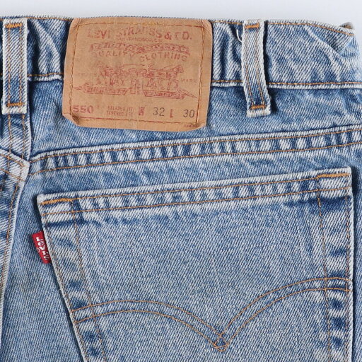 古着 90'S リーバイス Levi's 550 RELAXED FIT TAPERED LEG テーパードデニムパンツ USA製 メンズw31相当 ヴィンテージ /eaa532395 【中古】 【250330】 【SS2509_10】