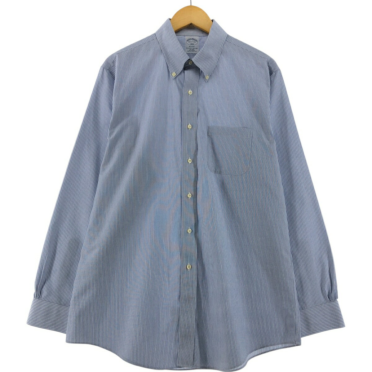 古着 ブルックスブラザーズ Brooks Brothers 1818 長袖 ボタンダウンストライプシャツ メンズL相当 /eaa532633 【中古】 【250329】 【..