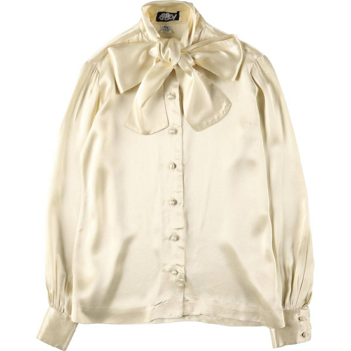 古着 エレントレイシー ellen tracy 長袖 ボウタイ ブラウス レディースS相当 /eaa532638 【中古】 【250331】 【ADEL/アデル】 【ss2601_10】