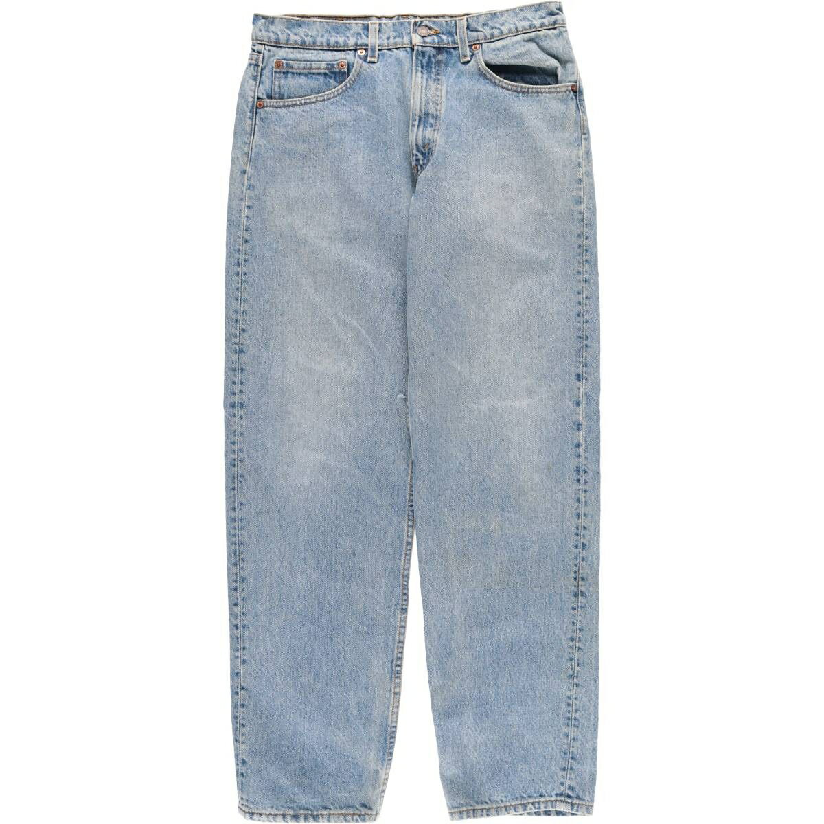 古着 90'S リーバイス Levi's 555 RELAXED FIT STRAIGHT LEG テーパードデニムパンツ USA製 メンズw33相当 ヴィンテージ /eaa532652 【中古】 【250331】 【ss2601_10】 ブルー系 春夏秋冬