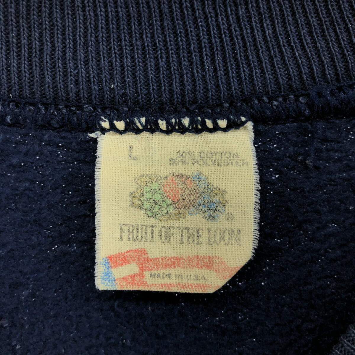 古着 80'S フルーツオブザルーム FRUIT OF THE LOOM 無地 ブランクスウェットシャツ トレーナー USA製 メンズL相当 ヴィンテージ /eaa532738 【中古】 【250407】 【ss2601_30】