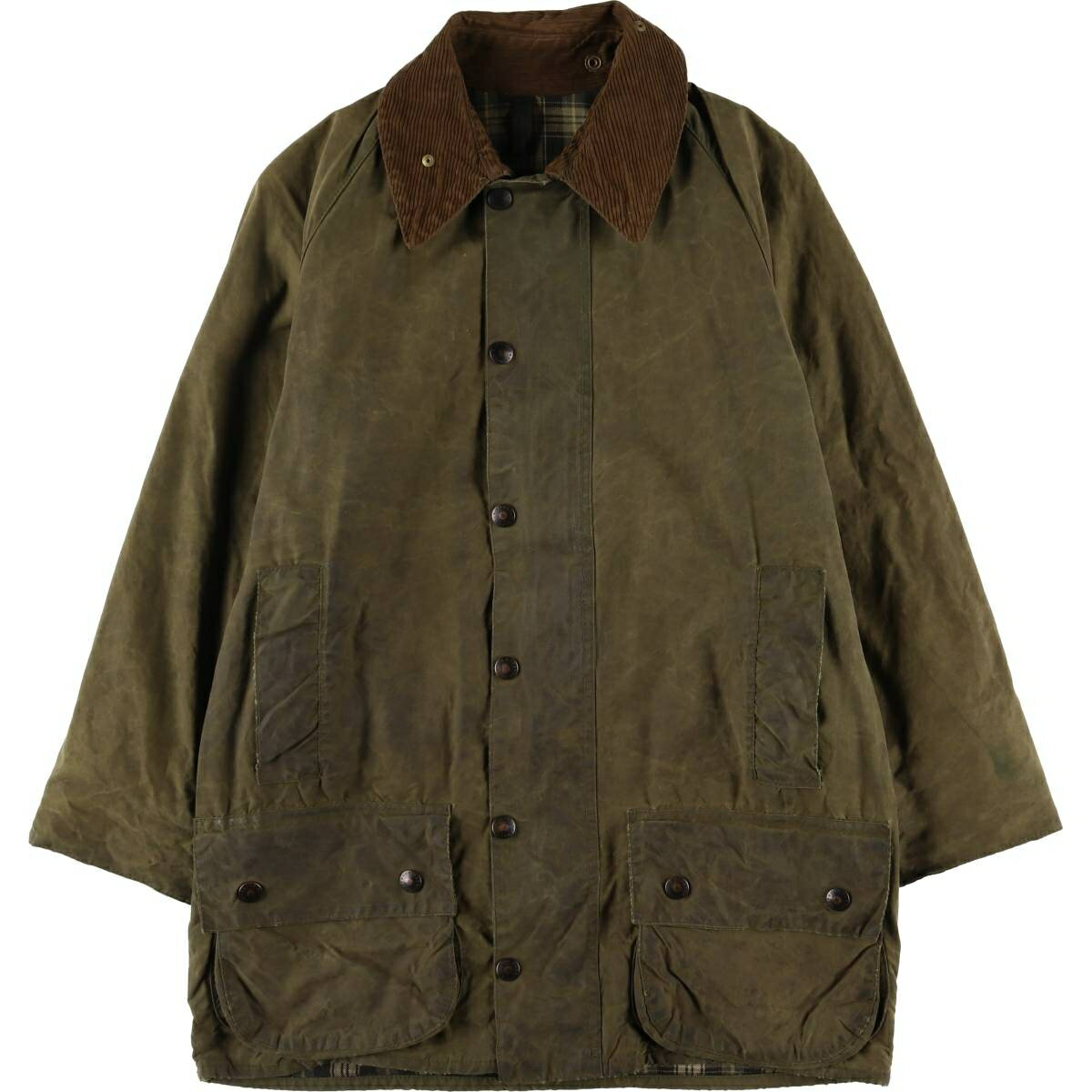 古着 80'S バブアー Barbour BEAUFORT ビューフォート 2ワラント オイルド ハンティングジャケット 英国製 38in メンズM相当 ヴィンテージ /eaa532823 【中古】 【250329】