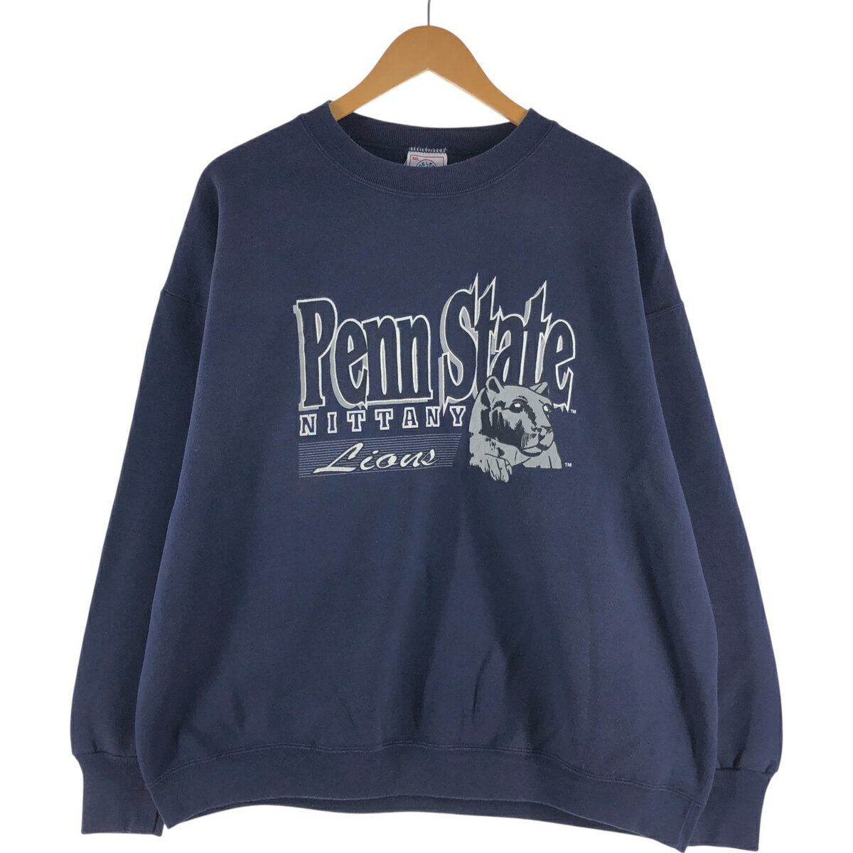 古着 90'S デルタ DELTA PENN STATE ペンシルベニア州立大学 カレッジスウェットシャツ トレーナー USA製 メンズXXL相当 ヴィンテージ /eaa532929 【中古】 【250328】