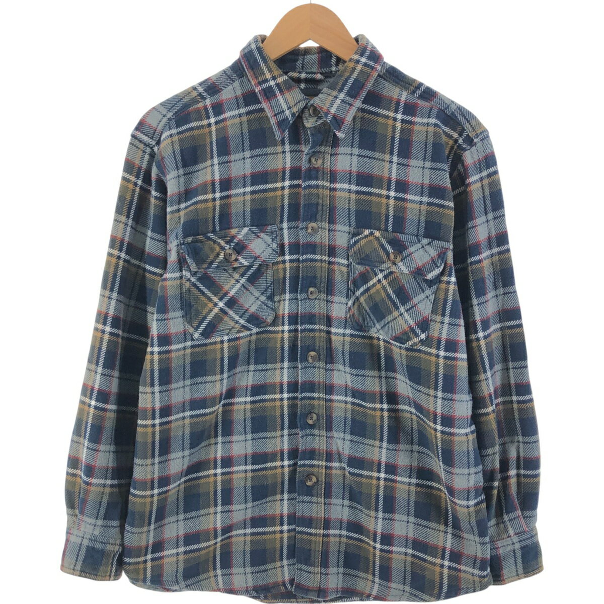 乐天商城 - 古着 OUTDOOR LIFE 長袖 ヘビーネルチェックシャツ メンズL相当 /eaa532952 【中古】 【250402】 【SS2606_50】