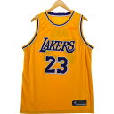 古着 ナイキ NIKE NBA LOS ANGELES LAKERS ロサンゼルス レイカーズ メッシュ ゲームシャツ レプリカユニフォーム メンズM相当 /e...