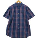 古着 ラルフローレン Ralph Lauren POLO SPORTSMAN スポーツマン 半袖 ボタンダウン チェックシャツ メンズM相当 /eaa53358...