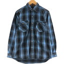 古着 フィールドアンドストリーム FIELD&STREAM オンブレチェック 長袖 フランネルチェックシャツ メンズL相当 /eaa533645 【中古】 【250404】(4)