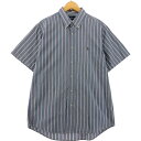 古着 ラルフローレン Ralph Lauren CUSTOM FIT 半袖 ボタンダウン ストライプシャツ メンズXL相当 /eaa533689 【中古】 【250330】(4)