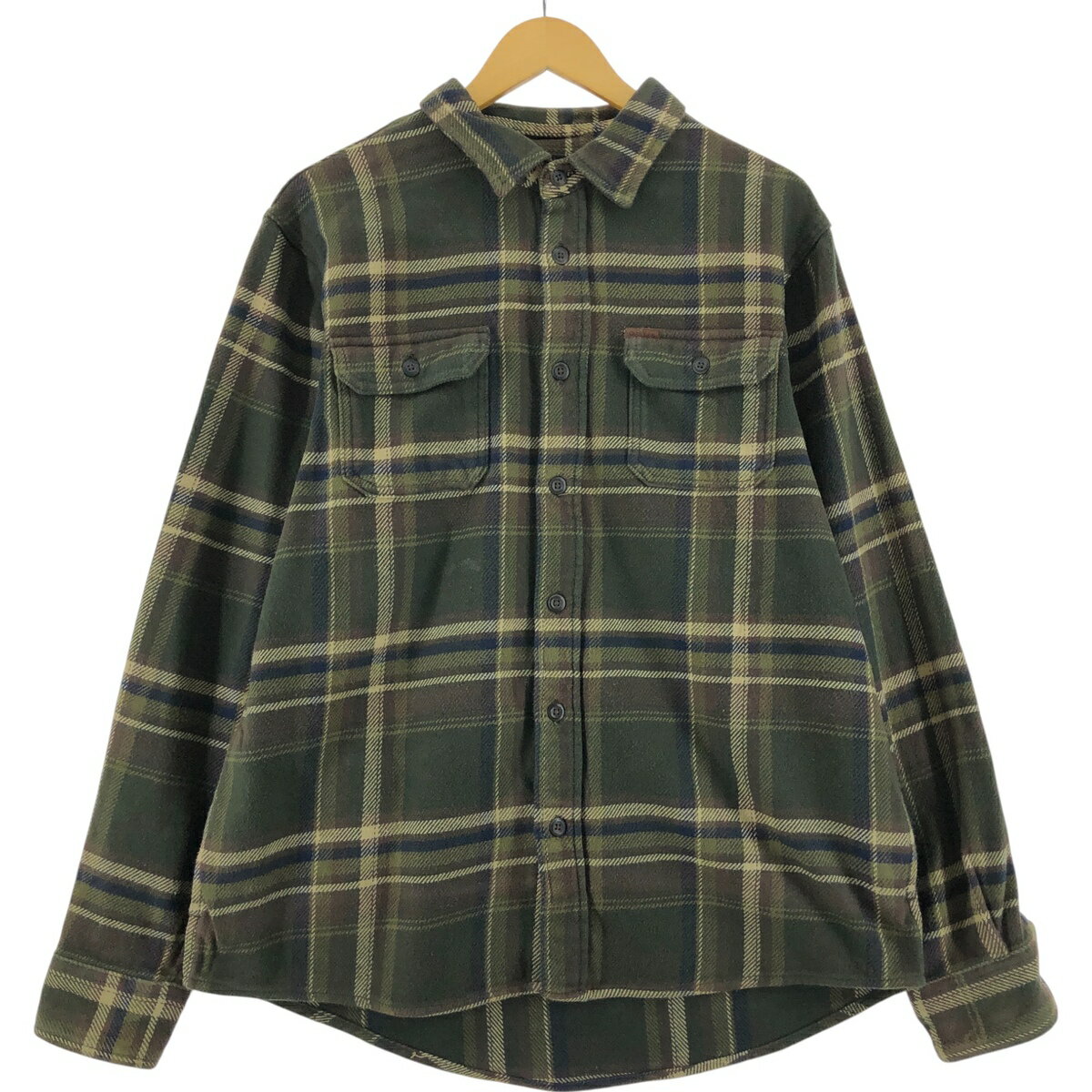 古着 オービス ORVIS 長袖 ヘビーネルチェックシャツ メンズL相当 /eaa533830 【中古】 【250402】