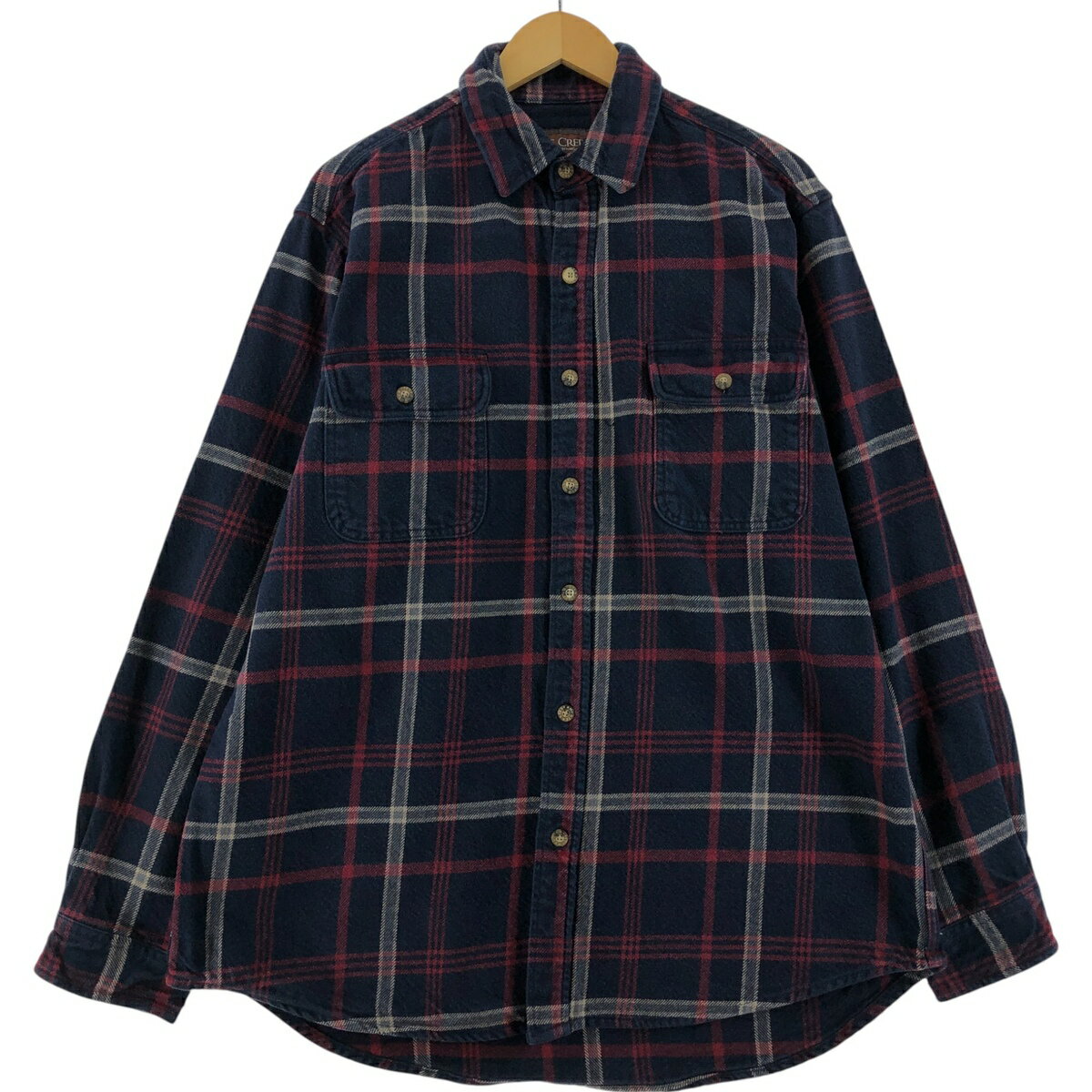 樂天商城 - 古着 ムースクリーク MOOSE CREEK 長袖 ヘビーネルチェックシャツ メンズXL相当 /eaa533846 【中古】 【250331】 【SS2603_50】