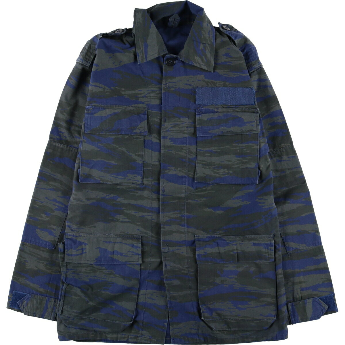 Rakuten - 古着 迷彩柄 ブルーリザードカモ リップストップ ミリタリージャケット メンズM相当 /eaa533900 【中古】 【250330】 【SS2603_30】