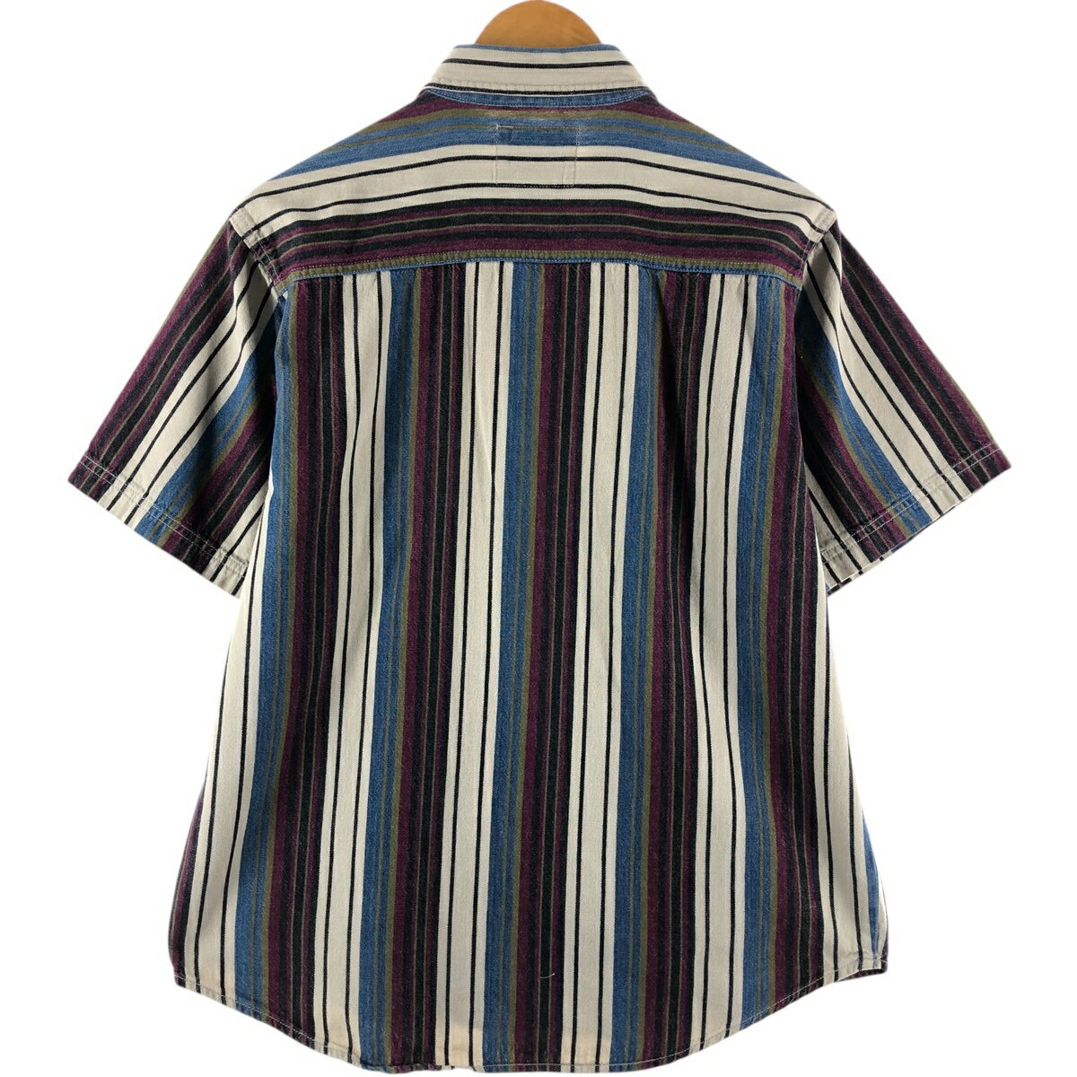 古着 リーバイス Levi's 半袖 ストライプシャツ メンズL相当 /eaa534172 【中古】 【250406】