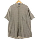 古着 00'S ペンドルトン PENDLETON チェック柄 半袖 レーヨン×リネン ボタンダウンシャツ メンズXL相当 /eaa534215 【中古】 【250404】(4)