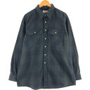 古着 90'S フィールドマスター Field Master バッファローチェック 長袖 フランネルチェックシャツ メンズXL相当 ヴィンテージ /eaa534...