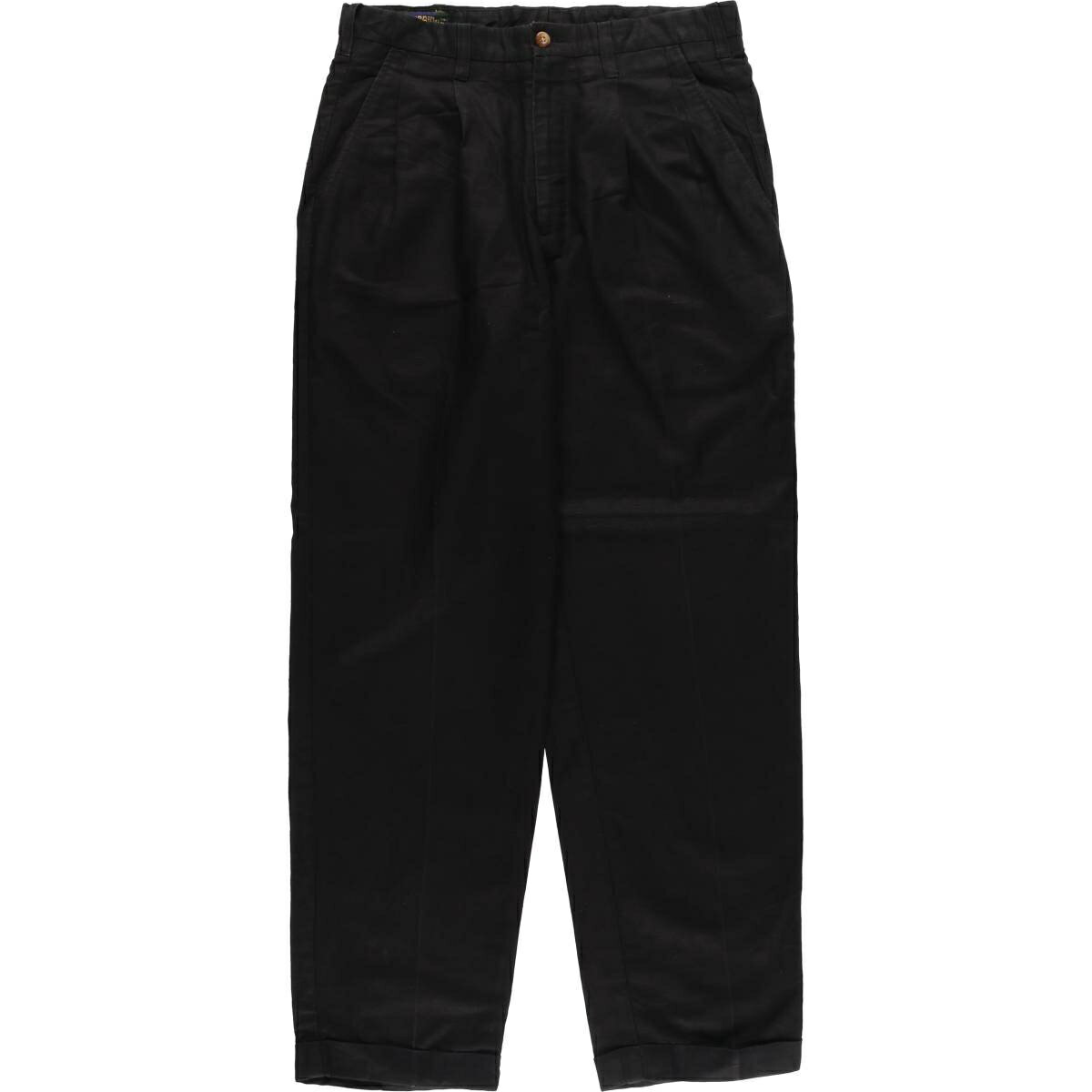 古着 CAMBRIDGE ツータック コットン×リネンパンツ スラックス メンズw32相当 /eaa534468 【中古】 【250405】