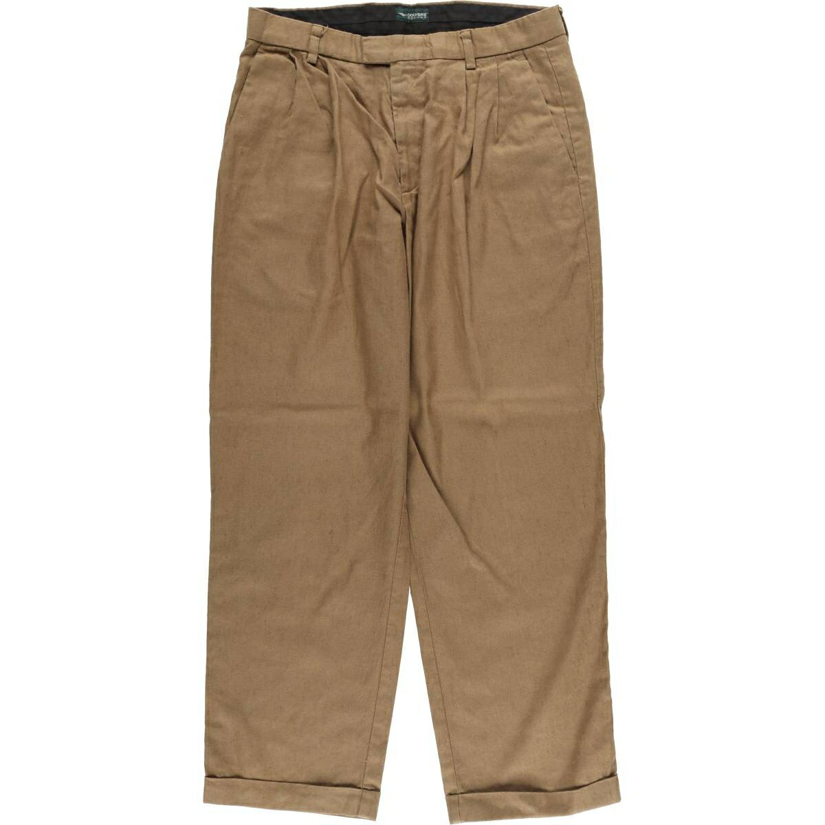 古着 00'S ドッカーズ DOCKERS RECODE ツータック リネンパンツ スラックス メンズw34相当 /eaa534596 【中古】 【250406】
