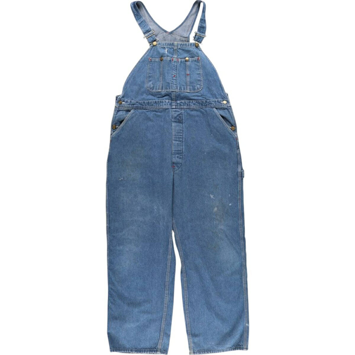 古着 ビッグサイズ 80~90'S ディッキーズ Dickies デニムオーバーオール メンズw40相当 ヴィンテージ /eaa534611 【中古】 【250411】