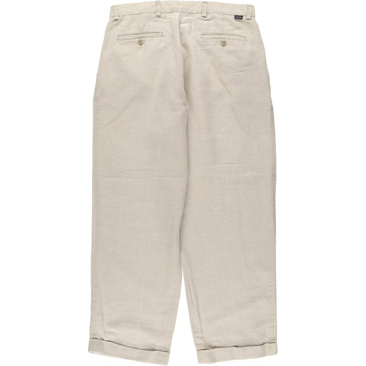 古着 ドッカーズ DOCKERS Khakis ツータック リネン×コットンパンツ スラックス メンズw33相当 /eaa534627 【中古】 【250405】